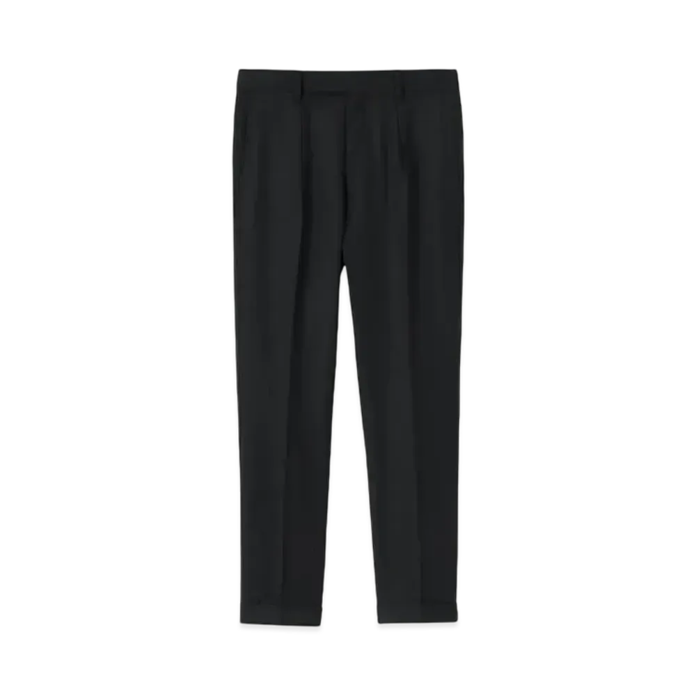 Paul Smith Flannel Overdye Trousers "Black"