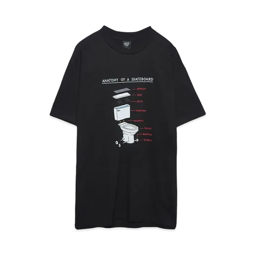 BROTHER MERLE Men's Knit S/S Crew T-Shirt - Anatomy "Black"