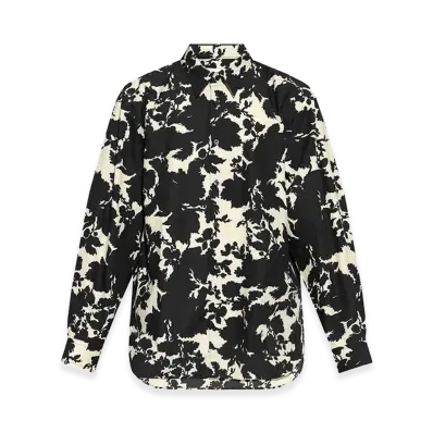 DRIES VAN NOTEN Floral Print Shirt "Black"