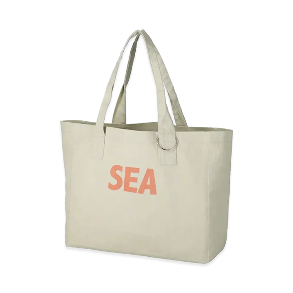 WIND AND SEA Faded Tote Bag "Ivory"
