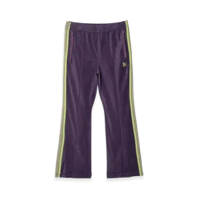 NEEDLES Boot-Cut Track Pant - C/PE Velour "Purple"