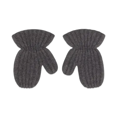 Maison Margiela Felted Wool Mittens "Dark Gray"