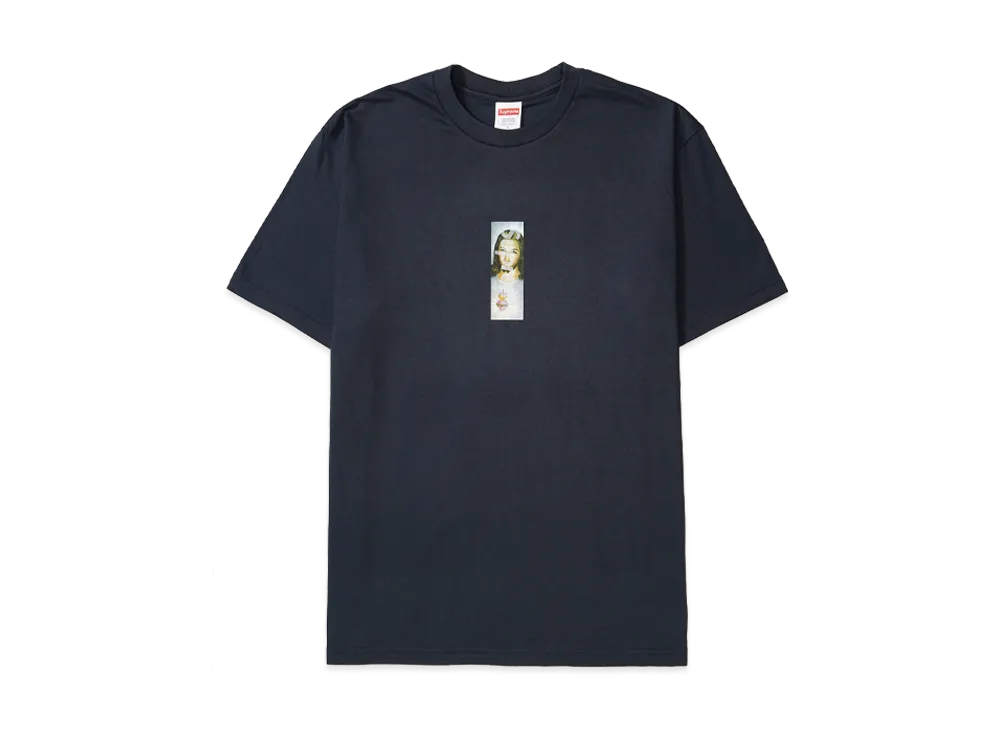 Supreme Prayer Card Box Logo Tee "Navy"