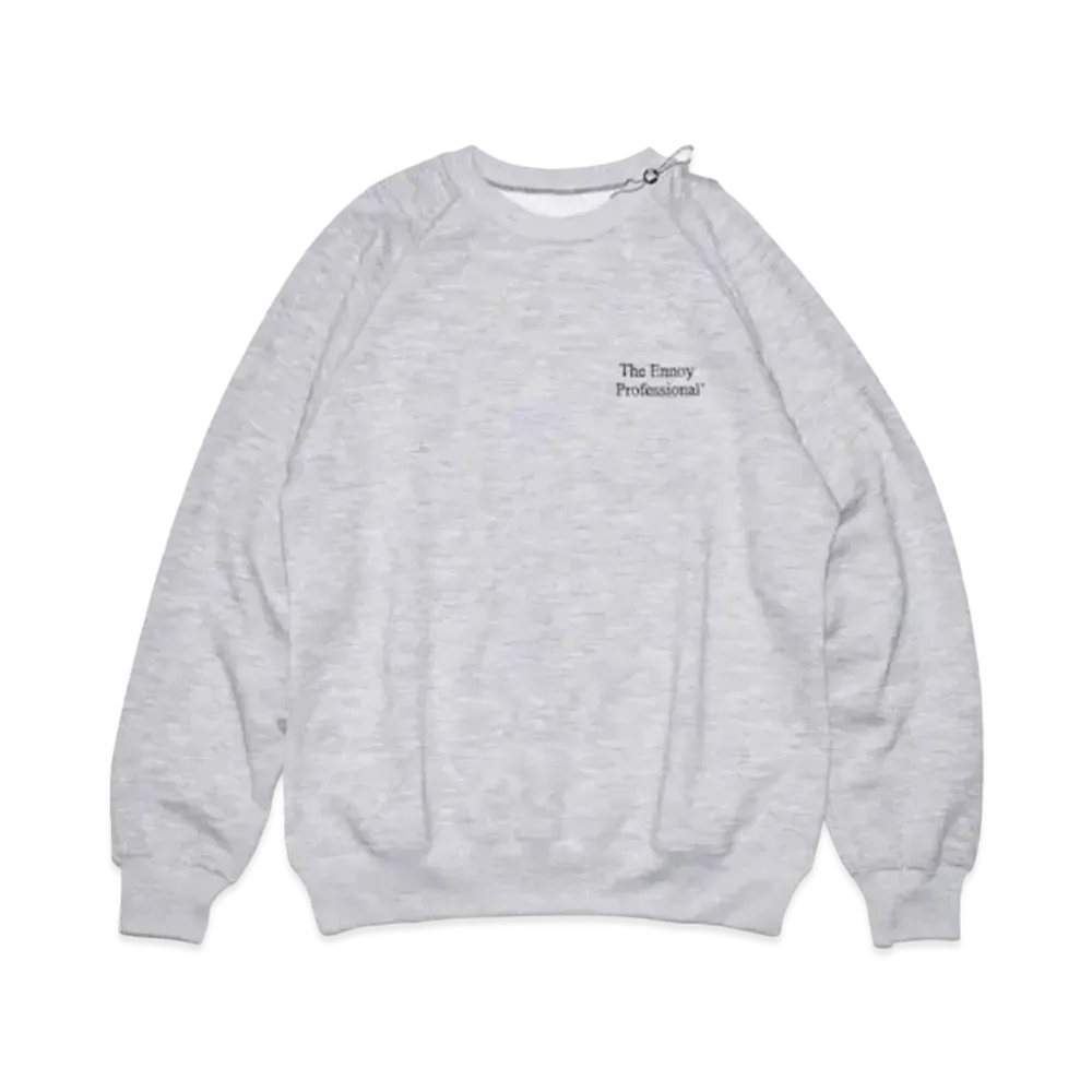 ENNOY x Stylistshibutsu 22AW Crew Sweat "Grey/Black" AW22BRENCT01NTL