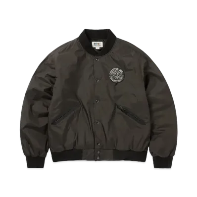 thisisneverthat x Grateful Dead Dancing Bears Baseball Jacket "Brown"