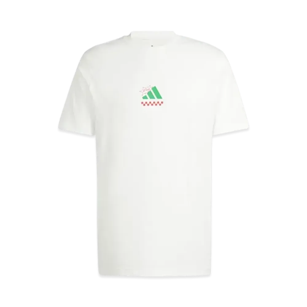 adidas Lounge Pizza Graphic Short Sleeve T-Shirt "Off White"