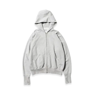 Unlikely Simple Sweat ZIP Up Hoodie "Gray"