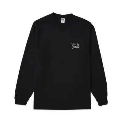 WACKO MARIA Washed Heavy Weight Long Sleeve T-Shirt "Black"