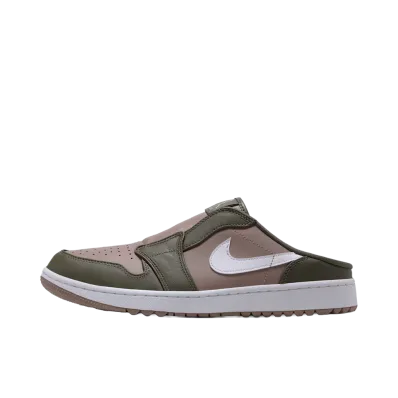 Nike Air Jordan 1 Low Golf Mule "Medium Olive/Khaki"