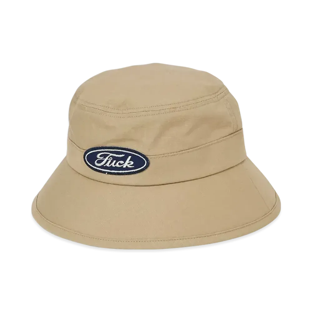 HYSTERIC GLAMOUR F**K Patch Adventure Hat "Beige"