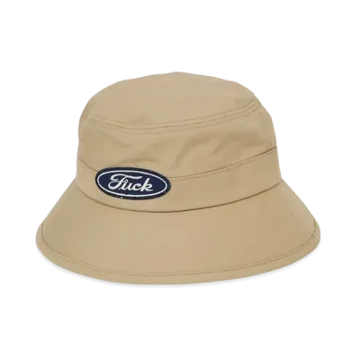 HYSTERIC GLAMOUR F**K Patch Adventure Hat "Beige"