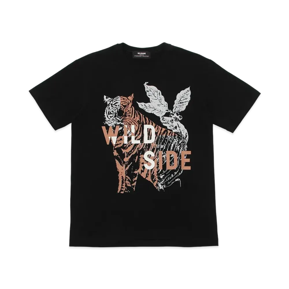STARBUCKS x WILDSIDE Yohji Yamamoto Reserve T-shirt Tiger (front print) "Black"
