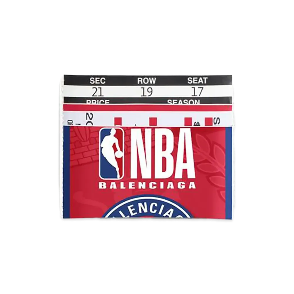 BALENCIAGA x NBA Collaboration Passport Card Holder "Red"