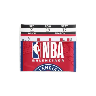 BALENCIAGA x NBA Collaboration Passport Card Holder "Red"