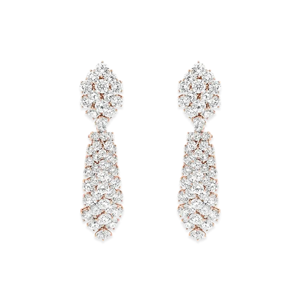 Van Cleef & Arpels A Cheval transformable earrings large model "18K Rose gold/Diamond"