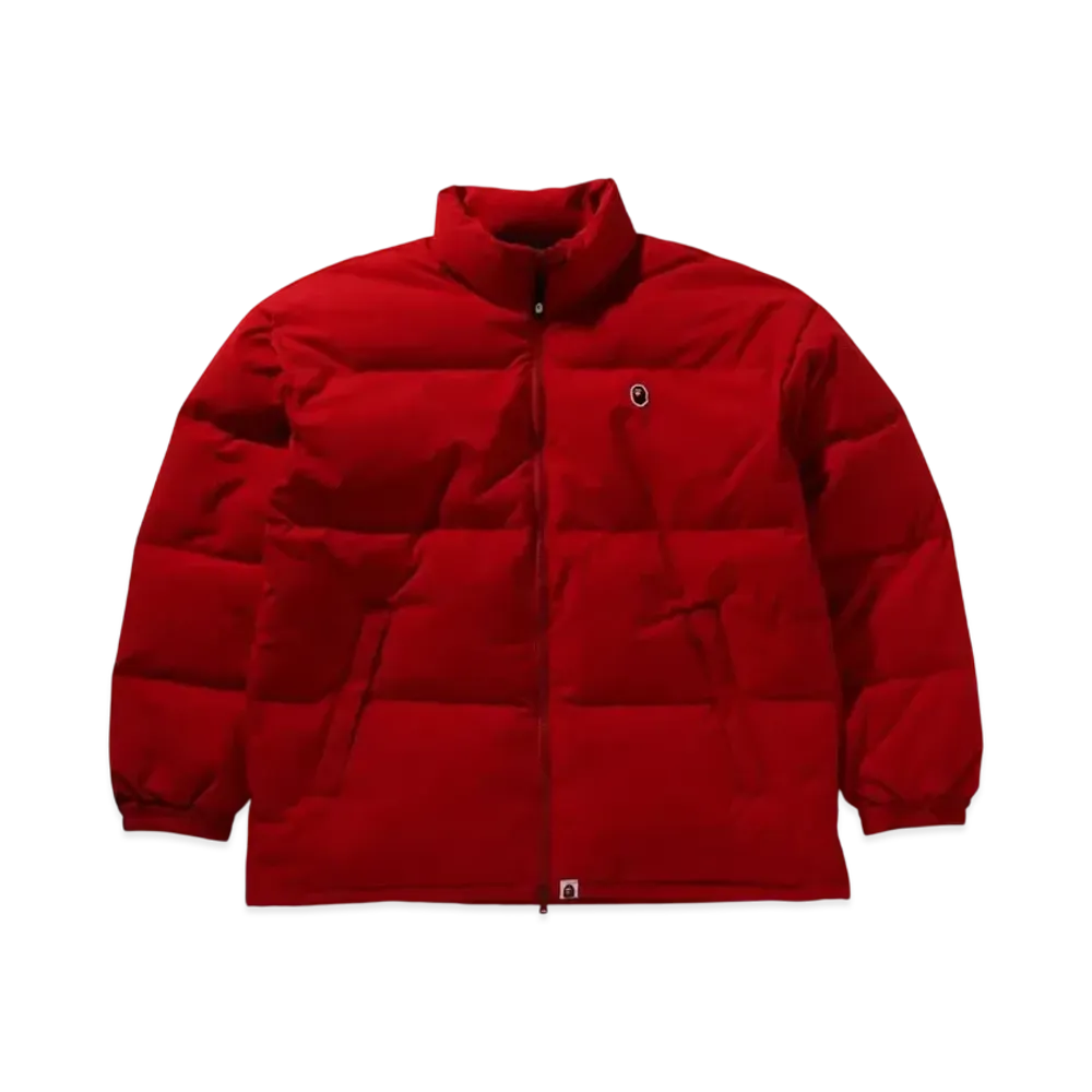 A BATHING APE KAWADA DOWN ITEMS One Point Down Jacket "Red"
