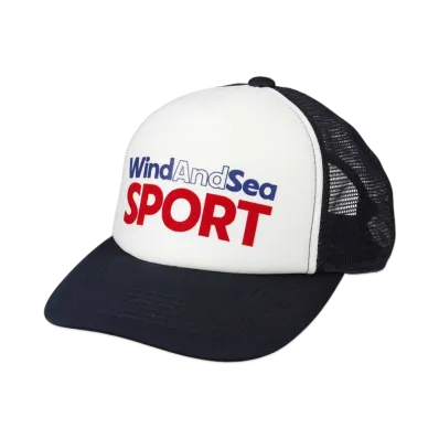 WIND AND SEA Sport Logo Mesh Cap "Navy"