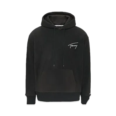 TOMMY JEANS Polar Signature Fleece Hoodie Eu Model "Black"