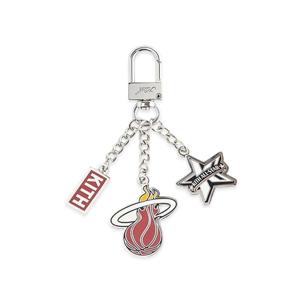 Kith x NBA All-Star Miami Heat Keychain "Silver"