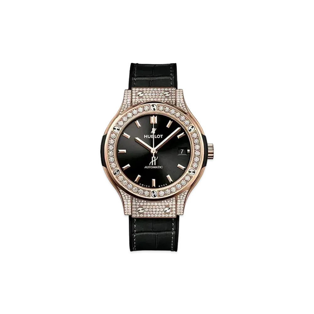 HUBLOT Classic Fusion King Gold Pave 38mm