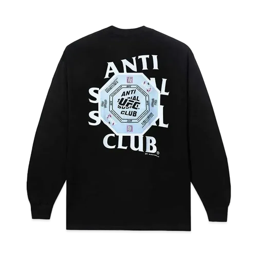 ANTI SOCIAL SOCIAL CLUB x UFC Corner Long Sleeve Tee "Black"