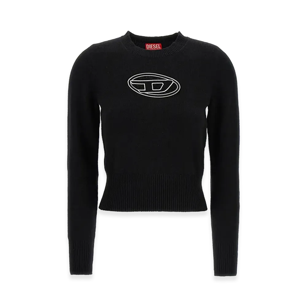 Diesel Women's M-Areesa Sweater With Embroidery "Black"