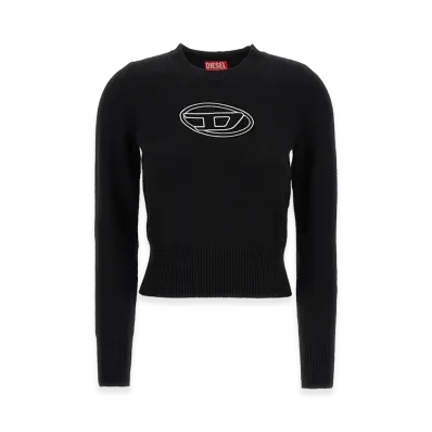 Diesel Women's M-Areesa Sweater With Embroidery "Black"