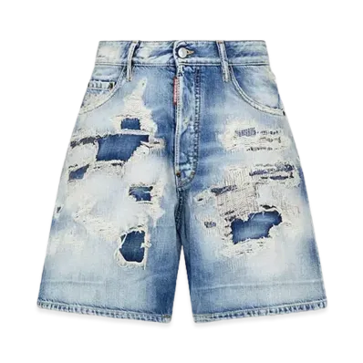 Dsquared2 Shark Bite Wash Boxer Shorts "Navy"