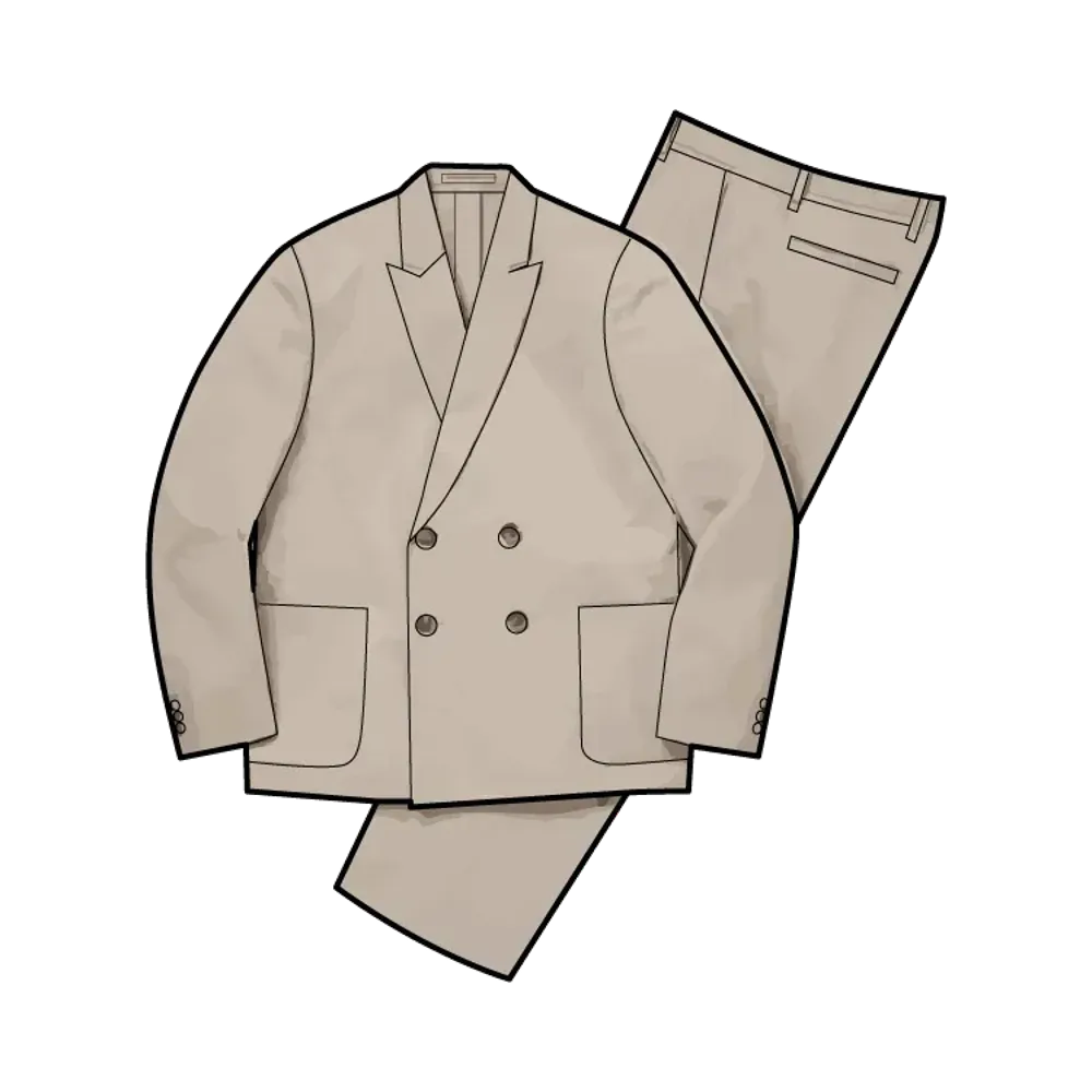 Supreme Sea Island Cotton Suit "Stone"