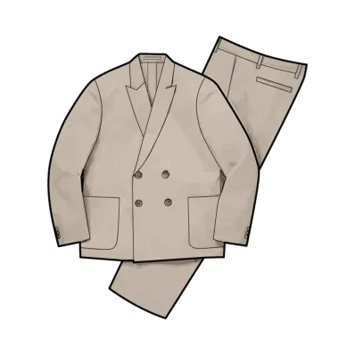 Supreme Sea Island Cotton Suit "Stone"