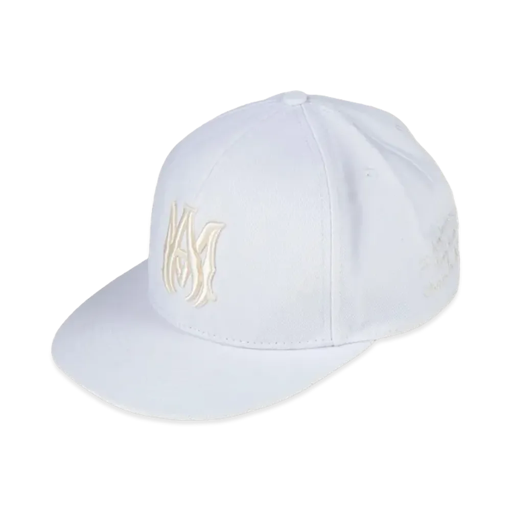 AMIRI MA Logo Fitted Cap "White"