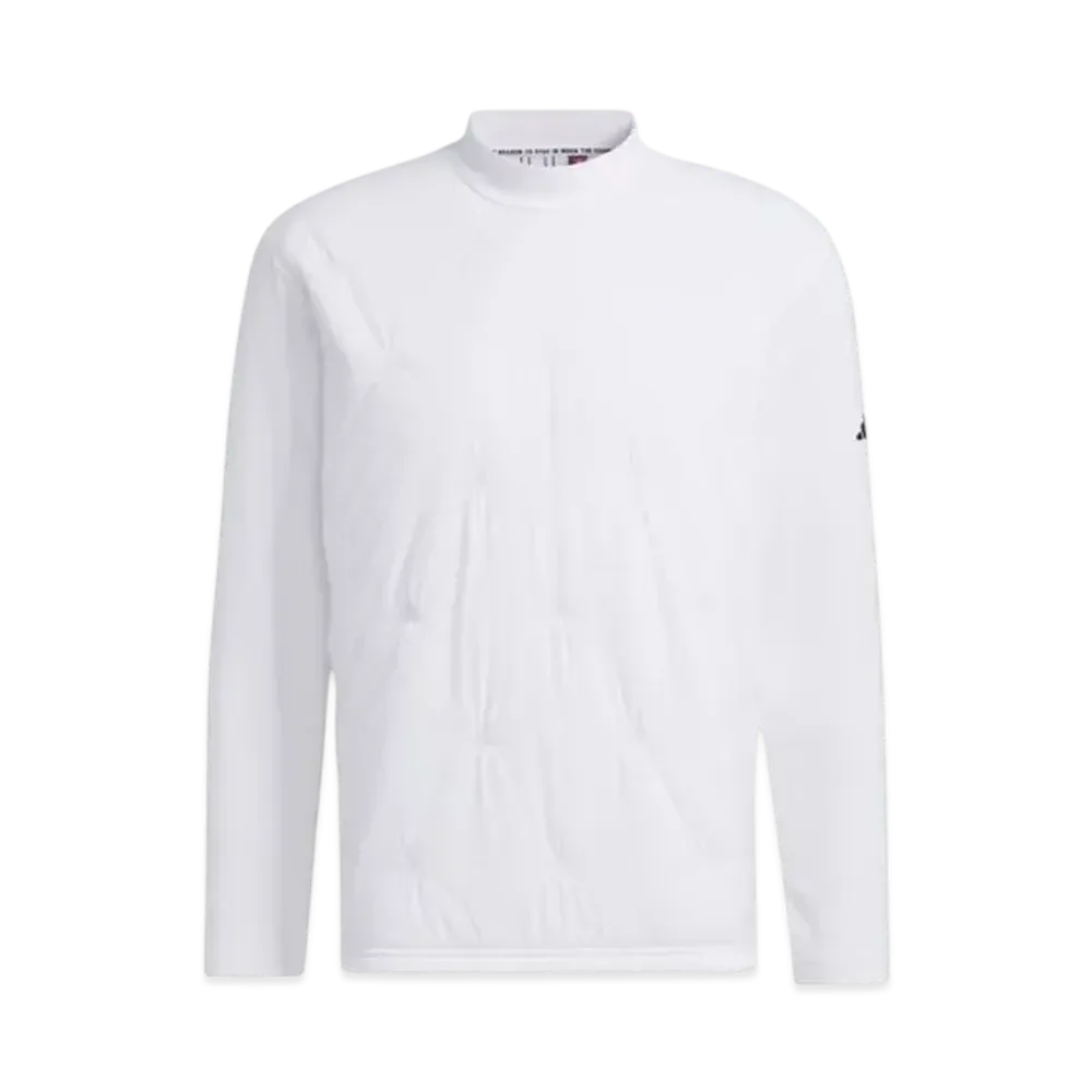 adidas Frost Guard Thermal Quilt Combination Mockneck Long Sleeve Shirt "White"