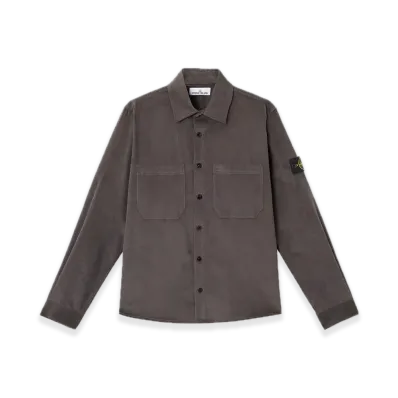 Stone Island 1200113 Cotton Micro-Corduroy "Charcoal Gray"