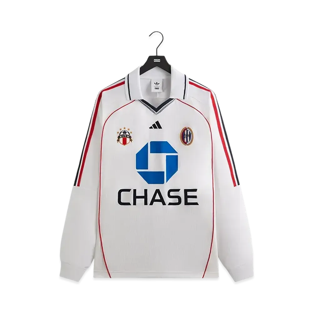 Kith x adidas Football Chase Long Sleeve Jersey "White"
