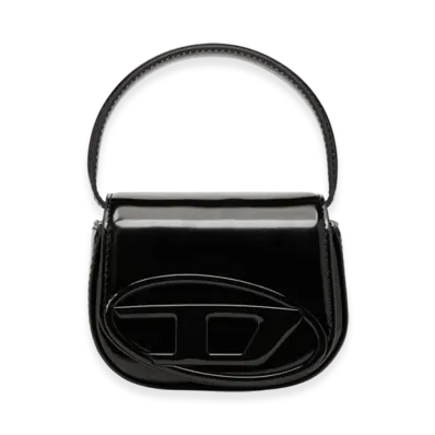 Diesel 1Dr-XS-S Cow Leather Shoulder Bag XS "Black"