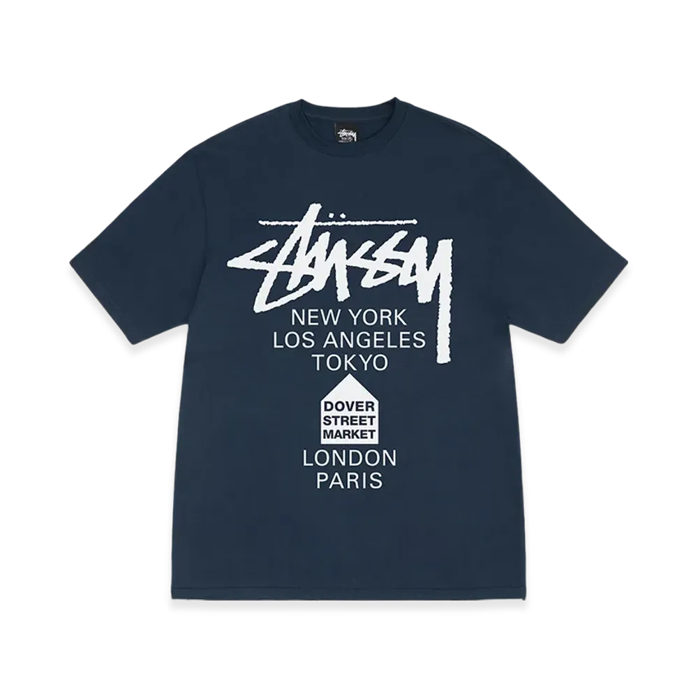 Stussy DSM World Tour Tee "Navy"