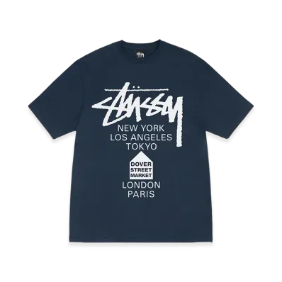 Stussy DSM World Tour Tee "Navy"