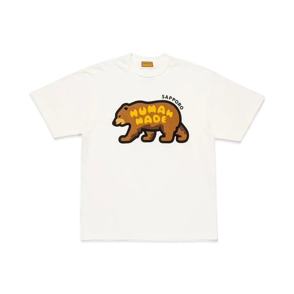 HUMAN MADE Stores Exclusive Animal Graphic T-Shirt Sapporo / Bear "White"