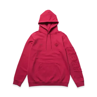 F.C.Real Bristol Cut-Off Logo Sweat Hoodie "Red"