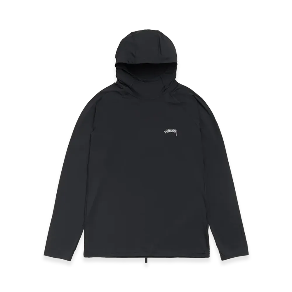 Stussy Hooded Rash Guard "Black"