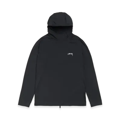 Stussy Hooded Rash Guard "Black"