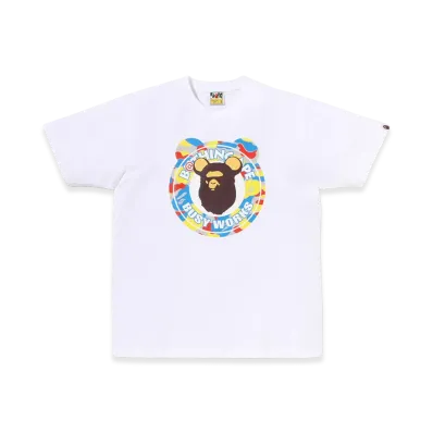 A BATHING APE x MEDICOM TOY 30th Anniv. Busy Works Tee "White"