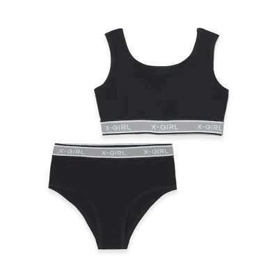 X-Girl Women's Logo Underwear Set "Black"