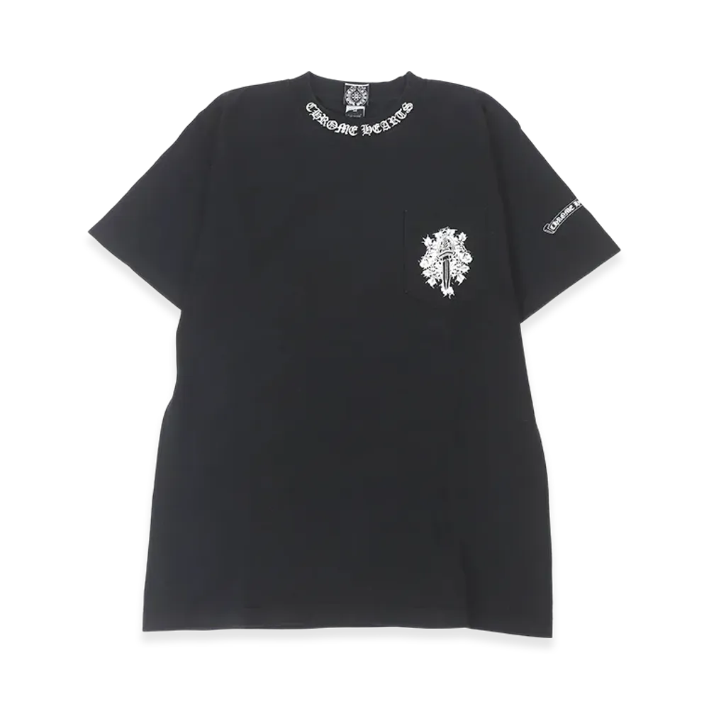 Chrome Hearts Dagger Scroll Label T-Shirt "Black"
