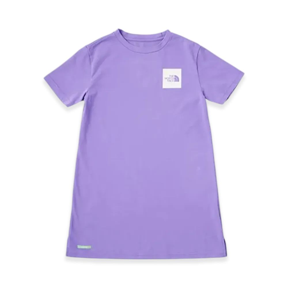 The North Face Green Baton Girls S/S Dress Tee Kids "Purple"