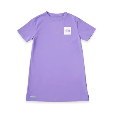 The North Face Green Baton Girls S/S Dress Tee Kids "Purple"