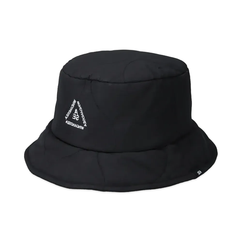 WIND AND SEA Quilting Bucket Hat "Black"