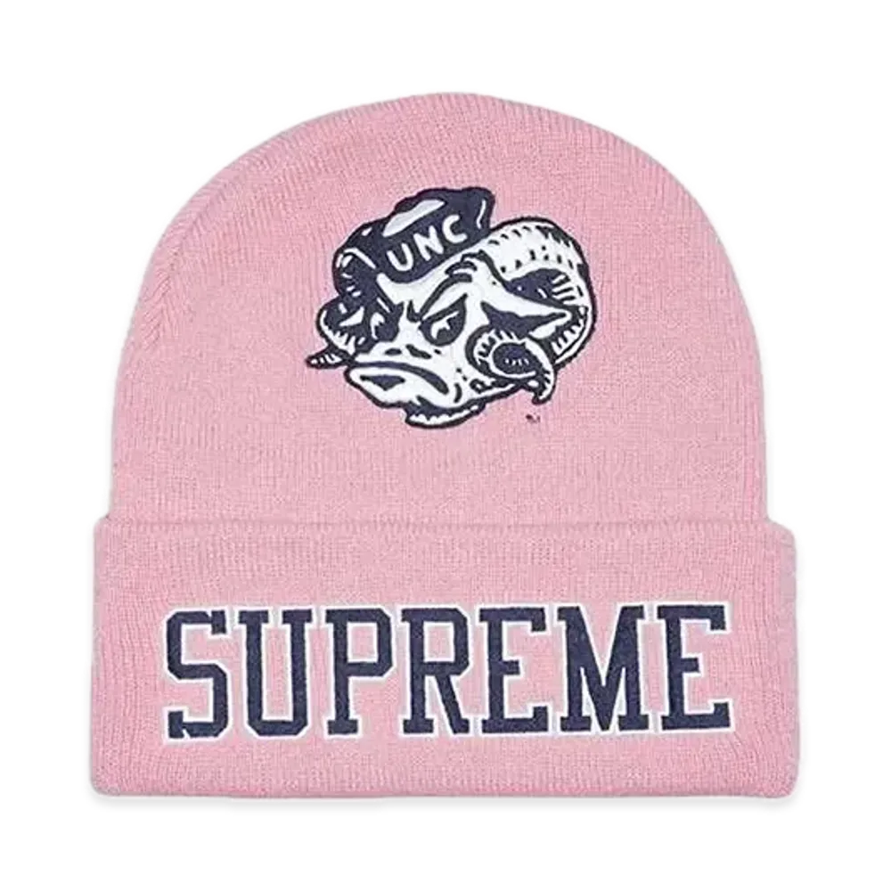 Supreme x Mitchell & Ness NCAA Beanie "Pink"