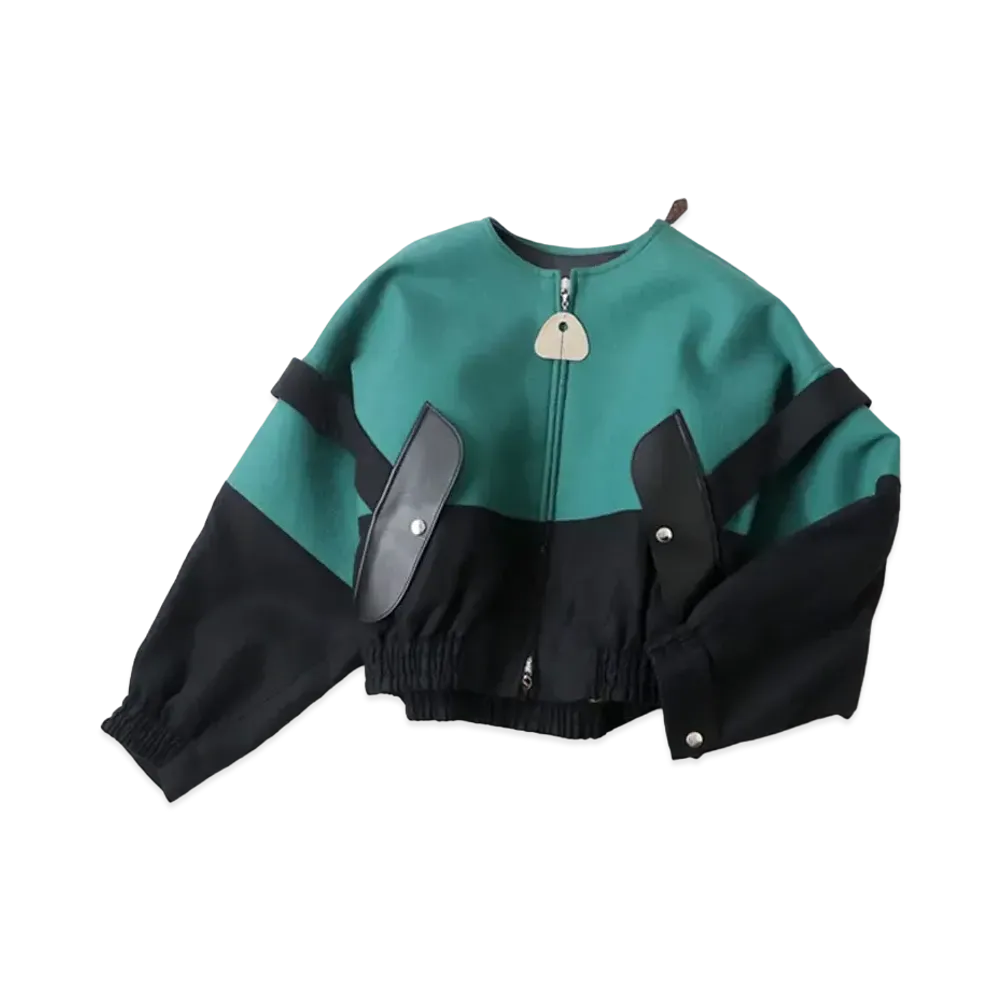 Louis Vuitton Inside Monogram Lamb Leather Bomber Jacket "Green/Noir"
