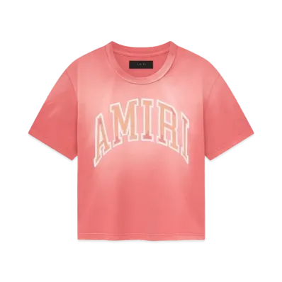 AMIRI Women's Vintage Baby Tee "Flamingo Pink"